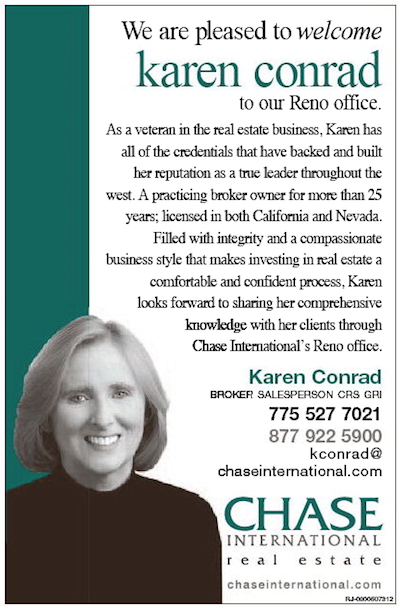 Karen Conrad Realtor Reno  NV Chase International Real Estate